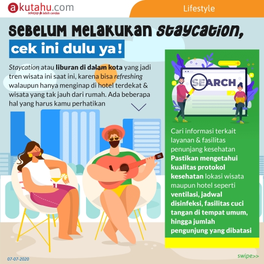 Sebelum melakukan staycation, cek ini dulu ya!