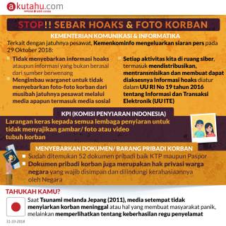 Stop!! Sebar Hoaks & Foto Korban