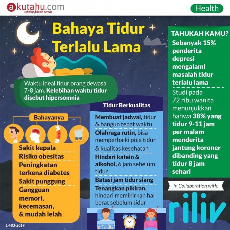 Bahaya Tidur Terlalu Lama