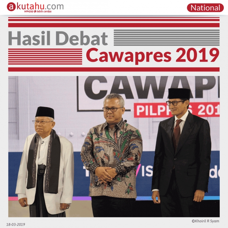 Hasil Debat Cawapres 2019