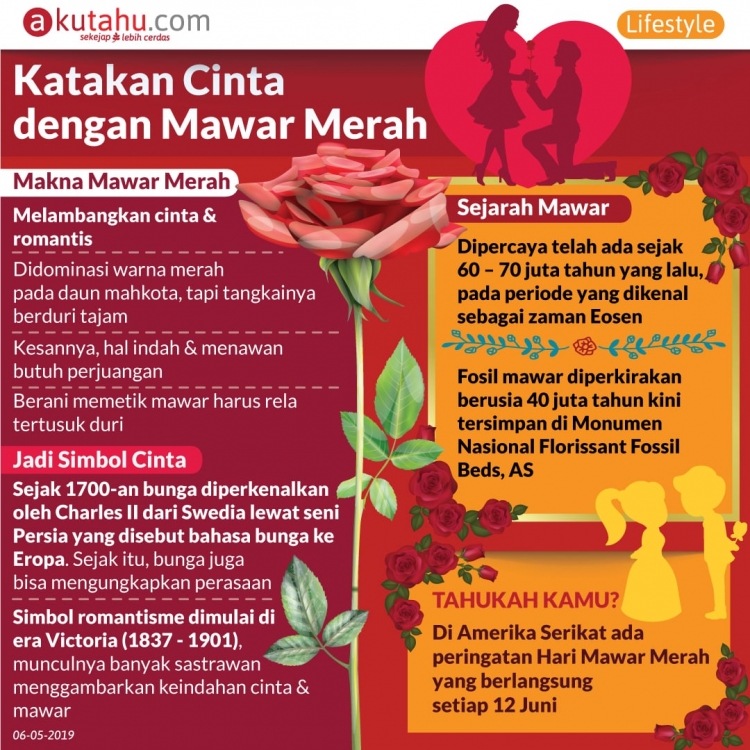 Katakan Cinta dengan Mawar Merah