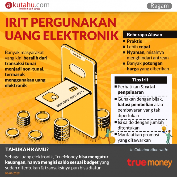 Irit Pergunakan Uang Elektronik