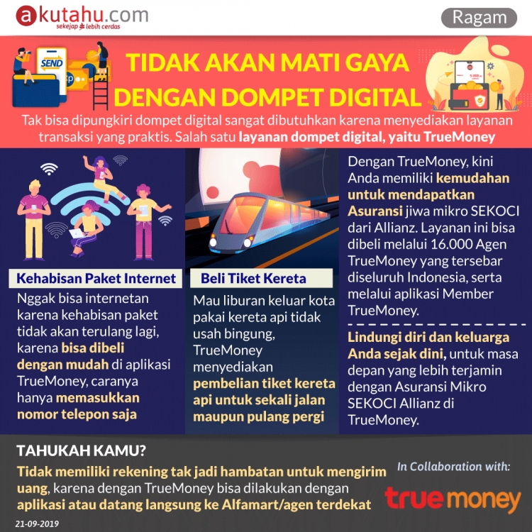 Tidak Akan Mati Gaya Dengan Dompet Digital