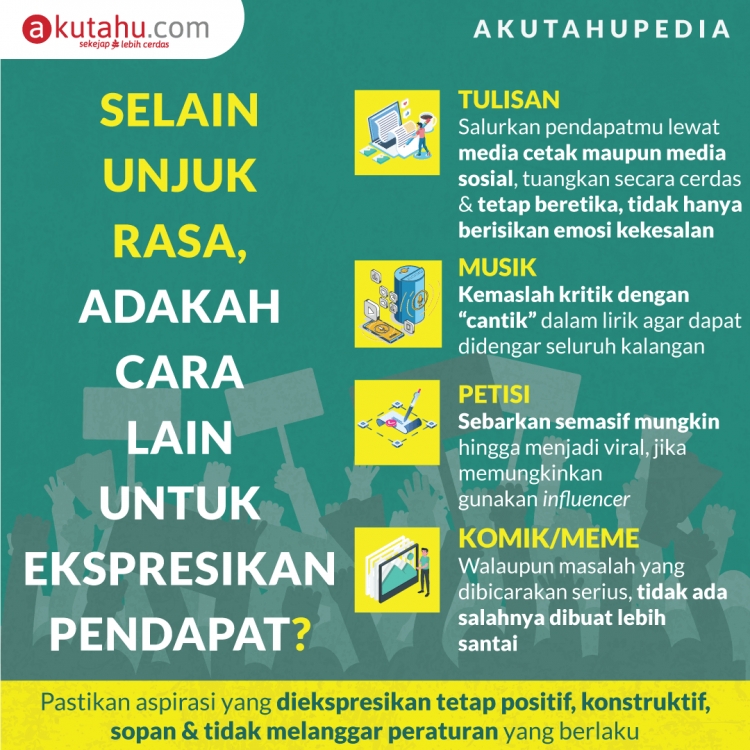 Selain Unjuk Rasa, Adakah Cara Lain Untuk Mengekspresikan Pendapat?
