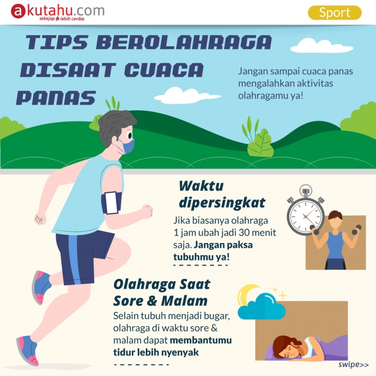 Tips Berolahraga Disaat Cuaca Panas