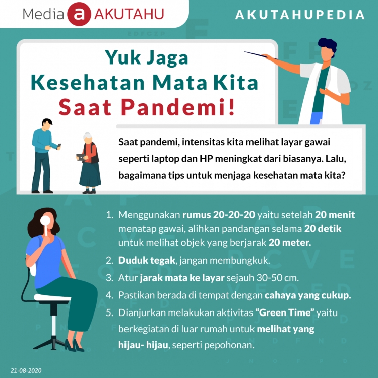 Yuk jaga kesehatan mata kita saat pandemi!