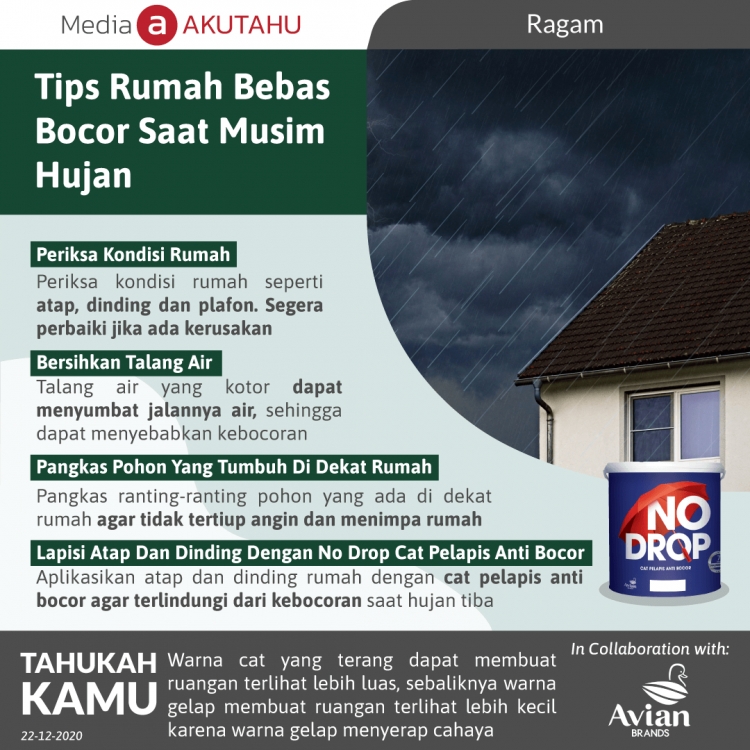 Tips Rumah Bebas Bocor Saat Musim Hujan