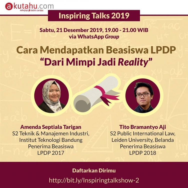 Cara Mendapatkan Beasiswa LPDP, Dari Mimpi Jadi Reality