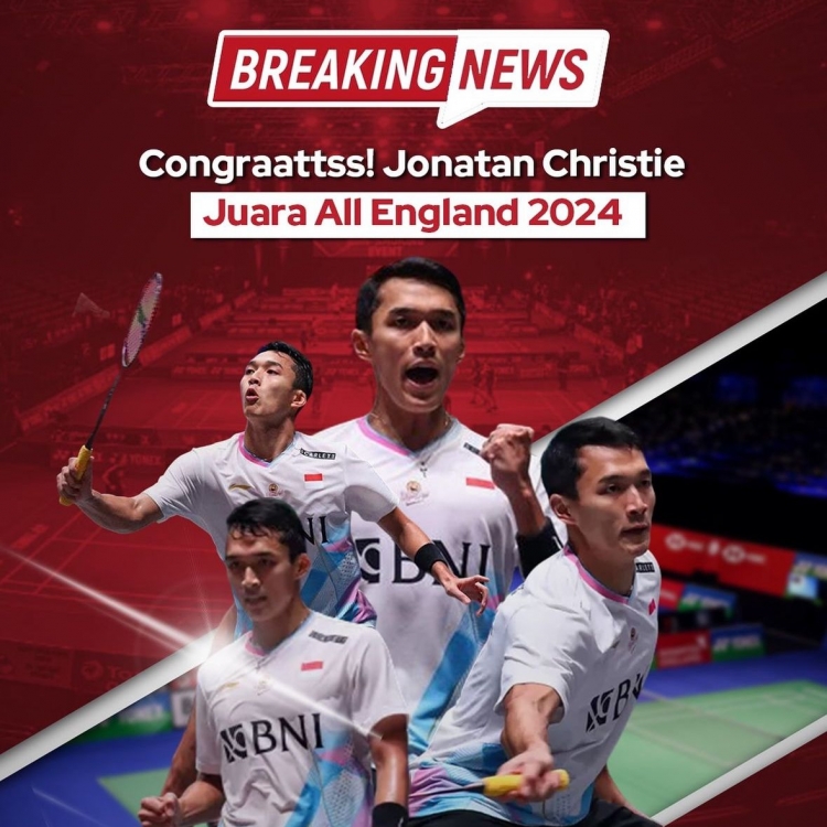 Jonatan Christie Juara All England 2024