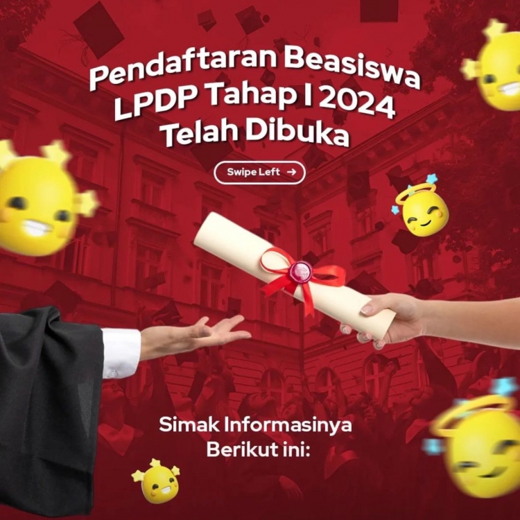 Pendaftaran Beasiswa LPDP Tahap 1 2024 Telah Dibuka