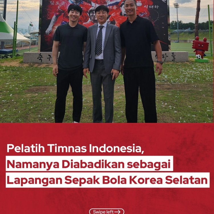 Pelatih Timnas Indonesia, Namanya Diabadikan sebagai Lapangan Sepak Bola Korea Selatan