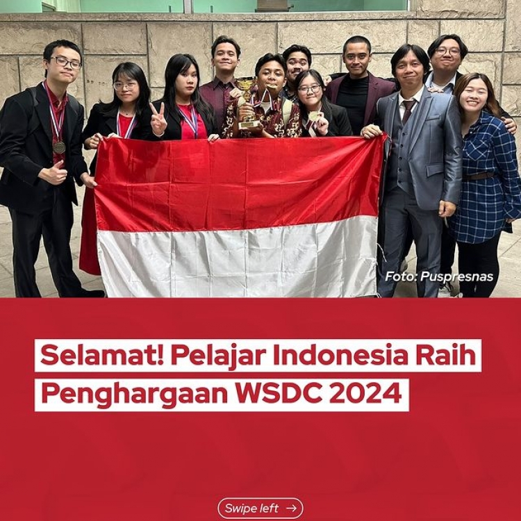 Selamat! Pelajar Indonesia Raih Penghargaan WSDC 2024