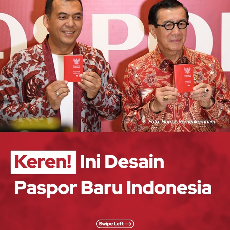 Keren! Ini Desain Paspor Baru Indonesia