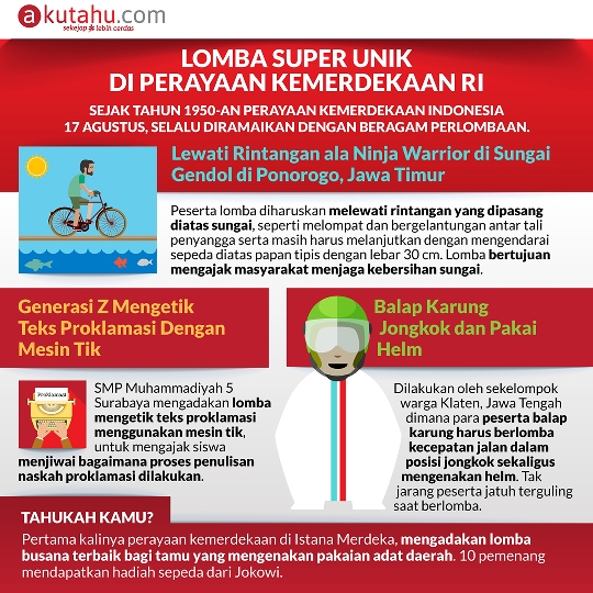 Lomba Super Unik di Perayaan Kemerdekaan RI