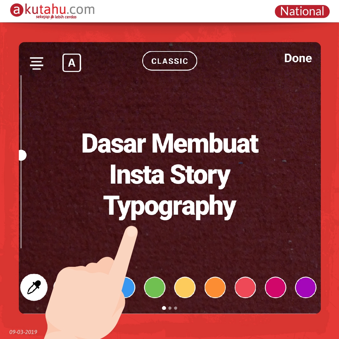 Dasar Membuat Insta Story Typography