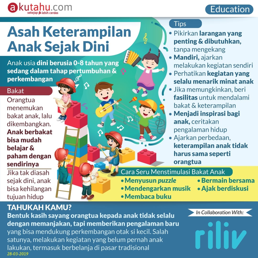 Asah Keterampilan Anak Sejak Dini