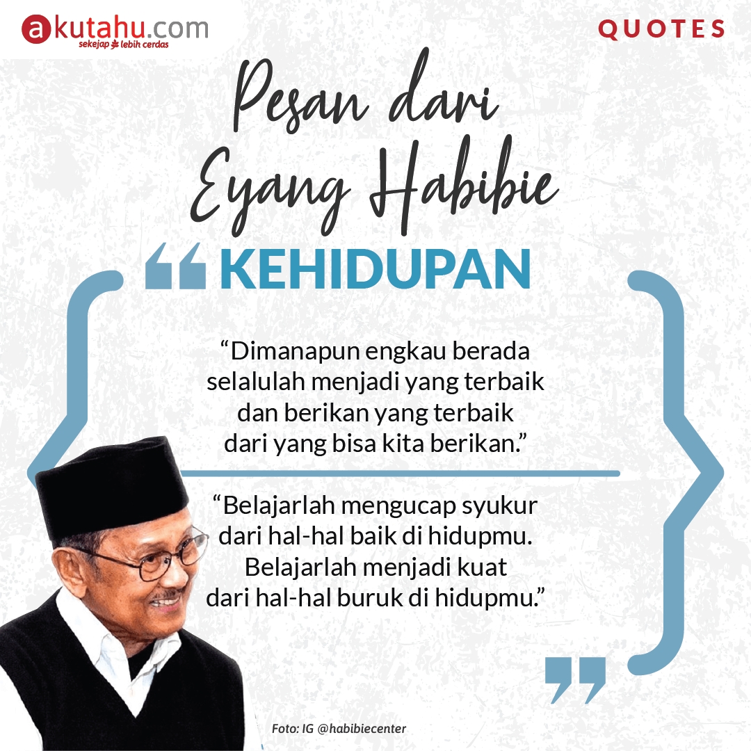 AKUTAHU QUOTES: B.J. Habibie
