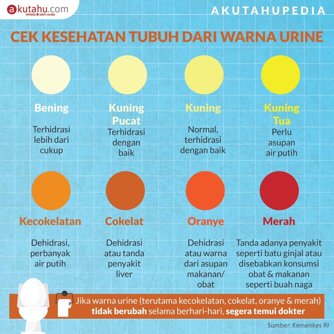 Cek Kesehatan Tubuh dari Warna Urine