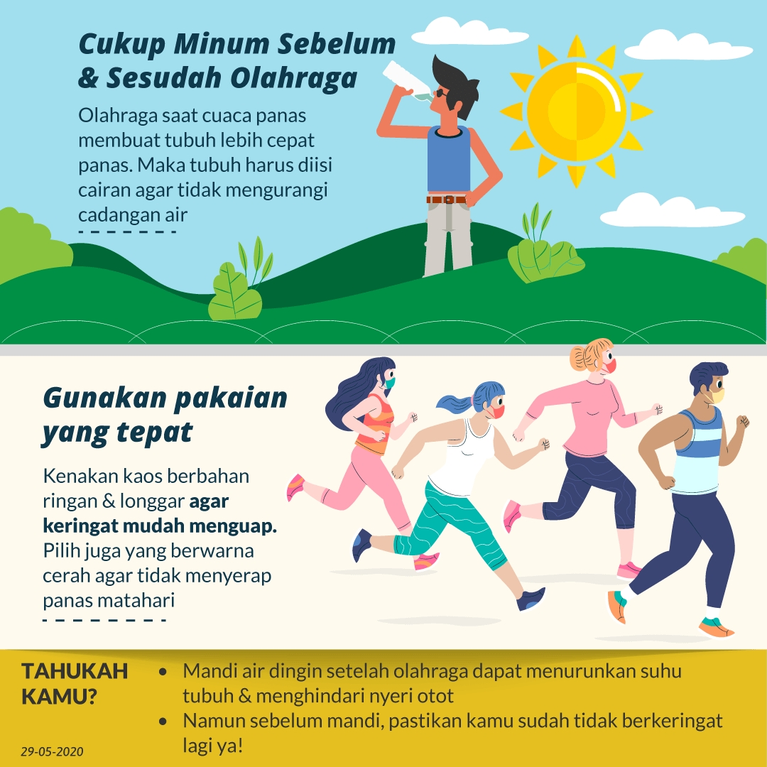 Tips Berolahraga Disaat Cuaca Panas