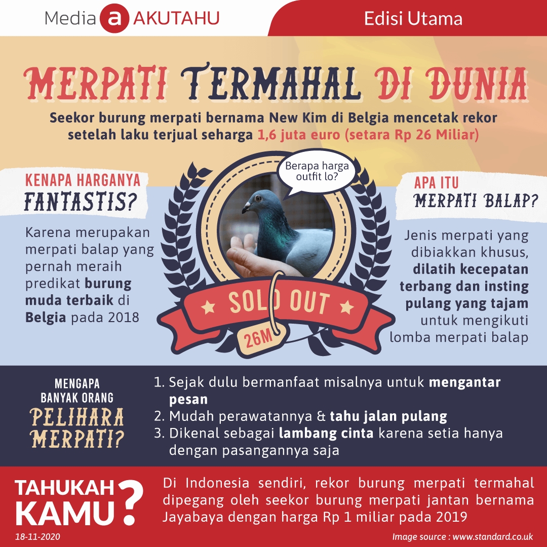 Merpati termahal di dunia