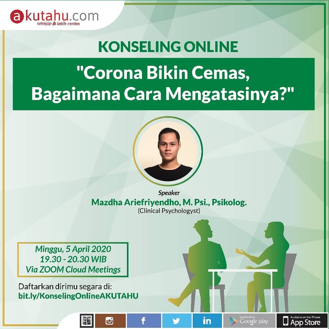 Konseling Online, Corona Bikin Cemas, Bagaimana Cara Mengatasinya