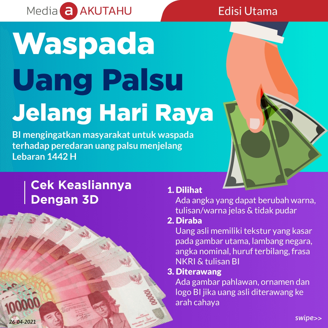 Waspada Uang Palsu Jelang Hari Raya!
