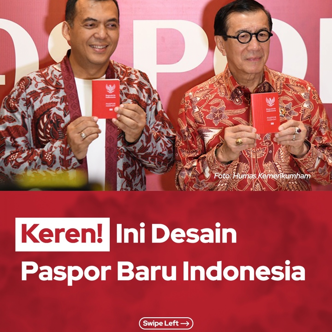 Keren! Ini Desain Paspor Baru Indonesia