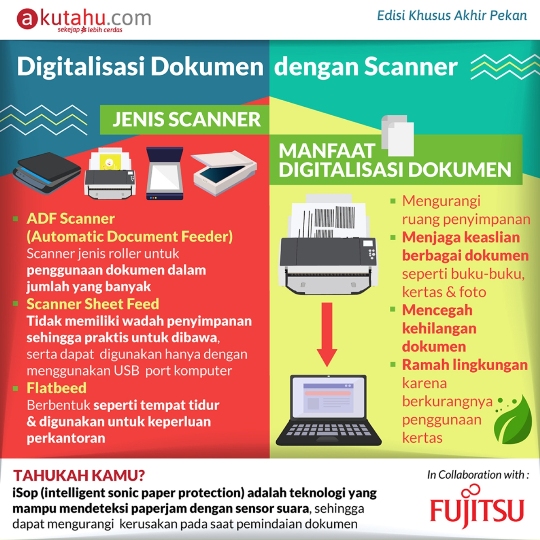 Digitalisasi Dokumen dengan Scanner